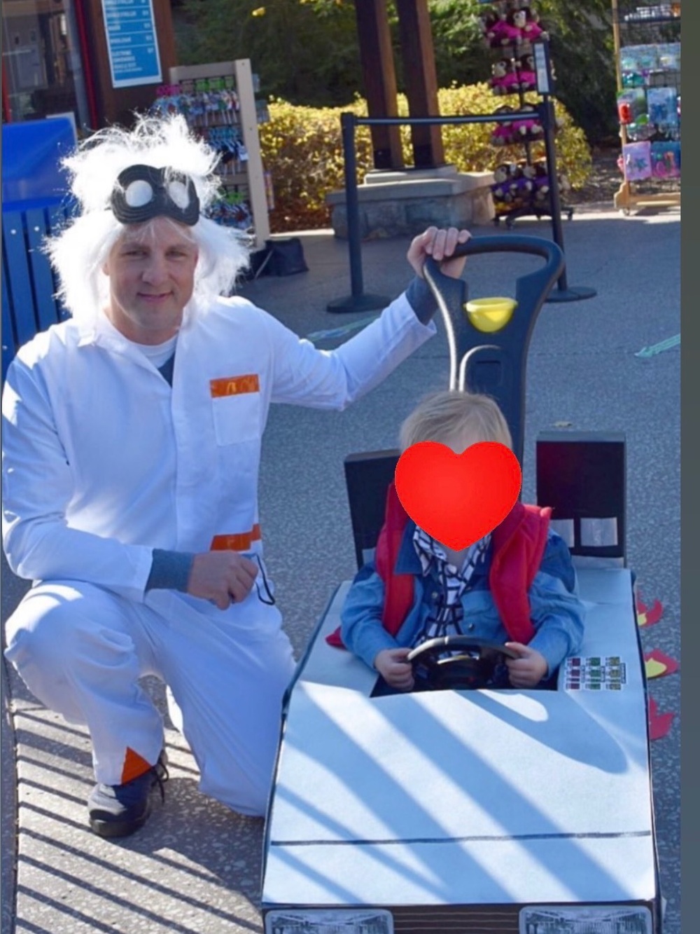 Adult Men’s Back to the Future Doc Brown Costume – Size Large